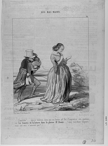 - Saperlotte!... que je voudrais donc que ma femme ait fini d'improviser son quatrain sur les beautés de la nature dans la plaine St-Denis...! nous marchons toujours, mais ses vers n'avancent pas!....