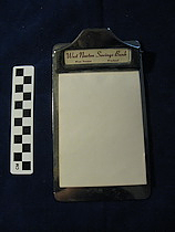 Promotional Clipboard from West Newton Savings Bank