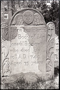 Foot stone of Jonathan Bigelow (1749), Ancient Burying Ground