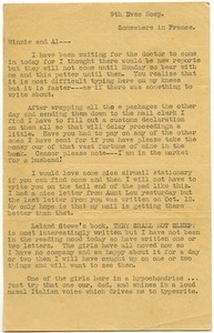 Letter from Maida Riggs to Alfred D. Riggs and Winifred L. Riggs