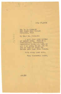 Letter from Crisis to A. G. Steward