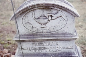 Mount Auburn Cemetery (Cambridge, Mass.) gravestone: Elizabeth (1826-1868)