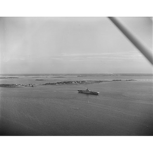 Aircraft carrier near Long Island, Boston Harbor, Boston, MA