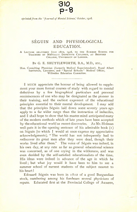 Seguin and physiological education