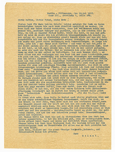 Letter from Helmut Hirsch to family, May 22, 1937