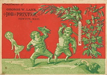 George W. Lane trade card