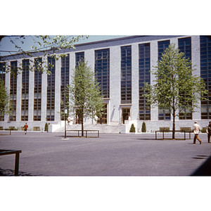 Library Exterior, May 27, 1952; Photo taken by Ubaldo Di Benedetto LA, 1952