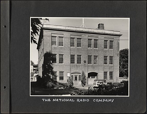 The National Radio Company: Melrose, Mass.
