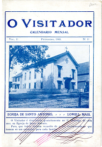 "O Visitador" St. Anthony's Church Monthly Calendar Flyer