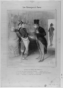 La VISITE A L'HOTEL DES INVALIDES. - Il ne sent pas grand, chose votre bouillon.... combien est-ce? - Ce que vous voudrez, mon bourgeois..... mais le moins c'est trois francs... - Diable...! décidément je trouve qu'il est un peu salé...!