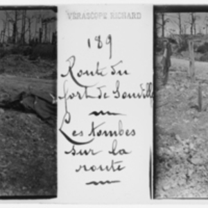 Roadside graves along the road to Souville