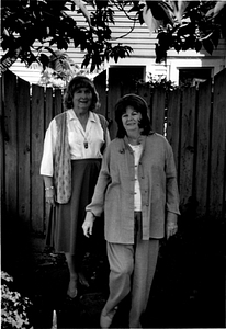 Alison and Dottie Laing Pose Outside (1)