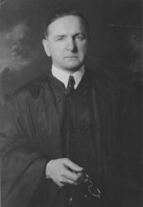 Judge Frank J. "Daisy" Donahue in academic robes at Suffolk University