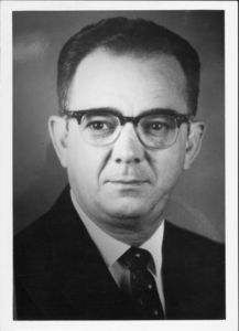 Suffolk University Athletics Director Charles Law (1946-1978), headshot