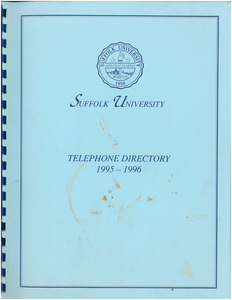 1995-1996 Suffolk University Telephone Directory