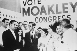 John Joseph Moakley at a congressional campaign event, 16 July 1970