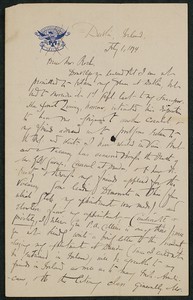Letter, July 1, 1894, John Pratt to James Jeffrey Roche