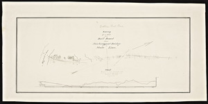 A survey of a route for a railroad from Newburyport Bridge to State line / Joshua Barney, engineer.