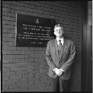 Retired RUC Sgt. David McClurg. Taken at the RUC Police Federation offices at Garnerville, Belfast