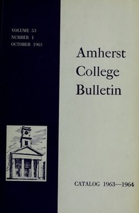 Amherst College Catalog 1963/1964