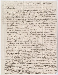 Edward Hitchcock letter to Ebenezer Hale, 1847 May 19