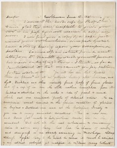 Benjamin Silliman letter to Edward Hitchcock, 1841 June 15