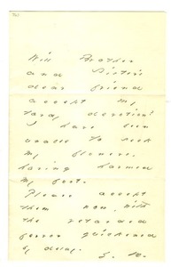 Emily Dickinson letter to Mrs. Mabel Loomis Todd