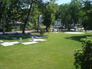 Labyrinth and memorial garden at Church of Our Redeemer