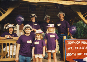 Reading's 350th Committee members and family at a fundraiser at Summerfest