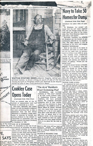 Mr. Higgins waiting to be evicted