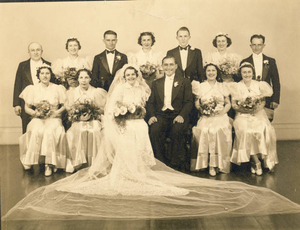 Arthur J. Rotondi and Helen F. Zunino wedding photo