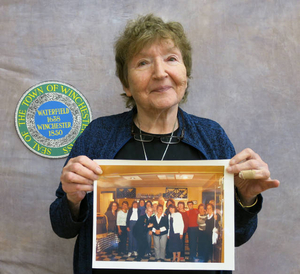 Barbara Haber at the Winchester Mass. Memories Road Show