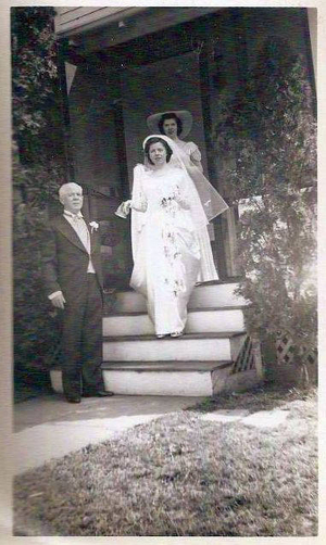 Virginia (Hannon) Ruane on her wedding day