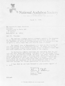 Letter to James Abourezk from Elvis J. Stahr
