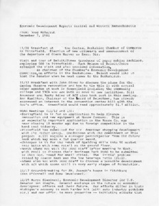 Economic Development Report - December 7, 1981