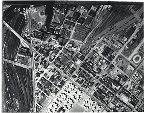 Aerial view of South Boston, Broadway Station area