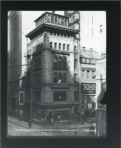 Buildings on east side Washington Street, corner State Street (north side)