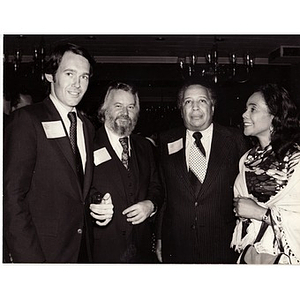 An unknown man, Walter Dunfey, Paul Parks, and Coretta Scott King