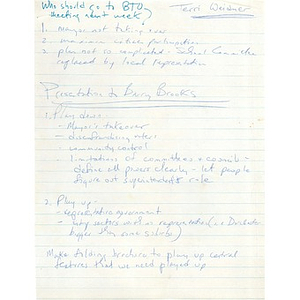 Citywide Educational Coalition meeting notes, November 29, 1973.