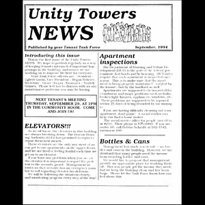 Unity Tower news.