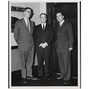 Three board members, from left to right: David B. Stone, William J. Lynch, and Gerald W. Blakeley, Jr