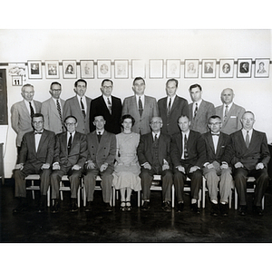 1957 yearbook photo of the Mathematics Department