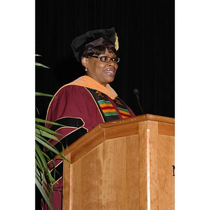 Faculty member speaks at School of Nursing convocation