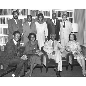 Nine faculty members of the African-American Institute