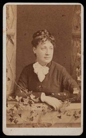 Studio portrait of a unidentified woman, Boston, Mass., undated