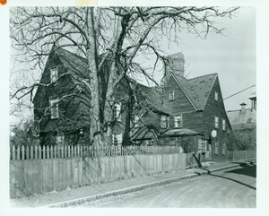 Oblique exterior view of the House of Seven Gables, Salem, Mass., undated