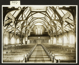 Interior view of the Agnes Church, Arlington, Mass., undated
