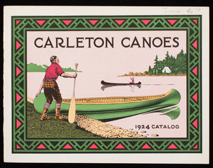 Carleton Canoes, 1924 catalog, Carleton Canoe Company, Old Town, Maine