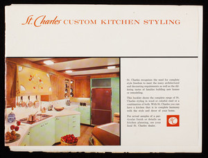 St. Charles custom kitchen styling, St. Charles Manufacturing Co., St. Charles, Illinois