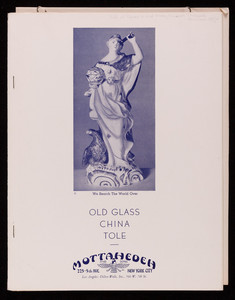 Catalog for Mottahedeh and Sons, old glass, china, tole, Mottahedeh, 225 5th Avenue, New York City, New York